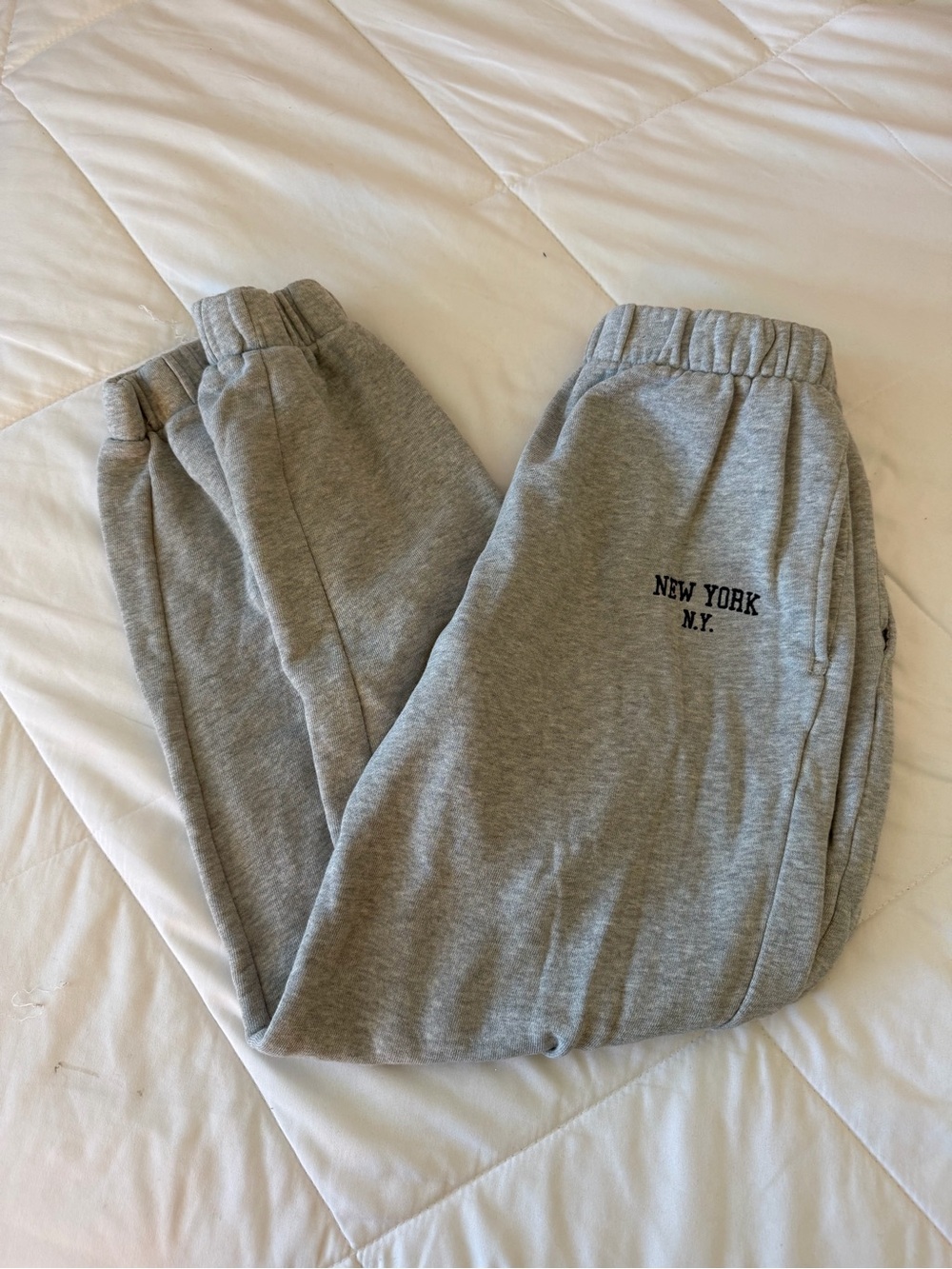 Brandy Melville Gray NY Sweatpants
